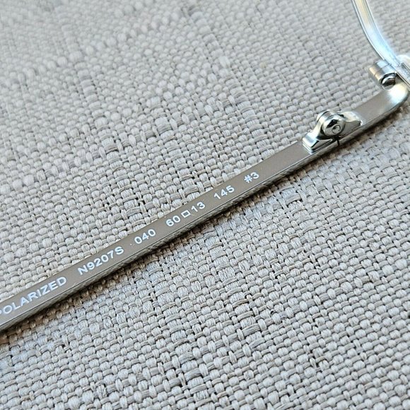 Nautica Men Eyeglasses/Sunglasses Frame Silver Tone 60[]13 135 Glasses - Picture 8 of 12